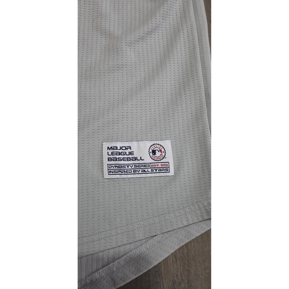Dynasty MLB Chicago Cubs Gray Baseball Button Up Jersey Men L (42-44) - Picture 4 of 5